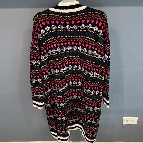 New NWT By Anthropologie Printed Duster Cardigan Sweater - Picture 8 of 10